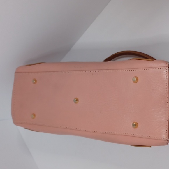 Valentina Italian leather dusty rose handbag - Picture 4 of 6